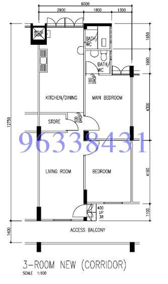 Blk 296 Tampines Street 22 (Tampines), HDB 3 Rooms #159813272